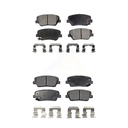 [Avant + Arrière] Kit de plaquette (semi-métallique) de frein pour Kia Sorento Hyundai Santa Fe Sport KPF-100184 par Positive Plus