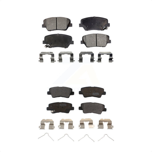 [Avant + Arrière] Kit de plaquette (semi-métallique) de frein pour 2014-2017 Kia Rondo avec Manual Parking KPF-100186 par Positive Plus