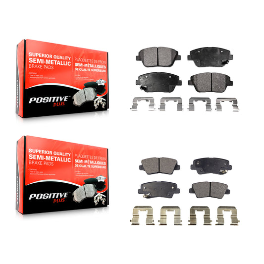 [Avant + Arrière] Kit de plaquette (semi-métallique) de frein pour Hyundai Sonata Kia Optima KPF-100188