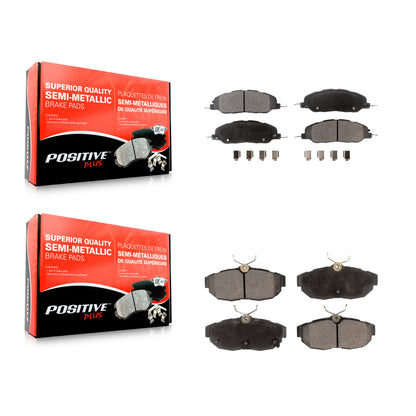 [Avant + Arrière] Kit de plaquette (semi-métallique) de frein pour Ford Mustang KPF-100195
