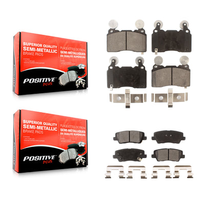 [Avant + Arrière] Kit de plaquette (semi-métallique) de frein pour Cadillac CTS KPF-100198