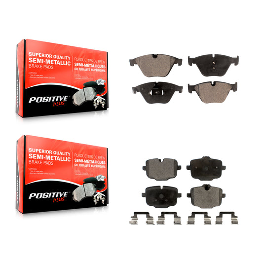 [Avant + Arrière] Kit de plaquette (semi-métallique) de frein pour BMW 535i 640i Gran Coupe xDrive KPF-100201