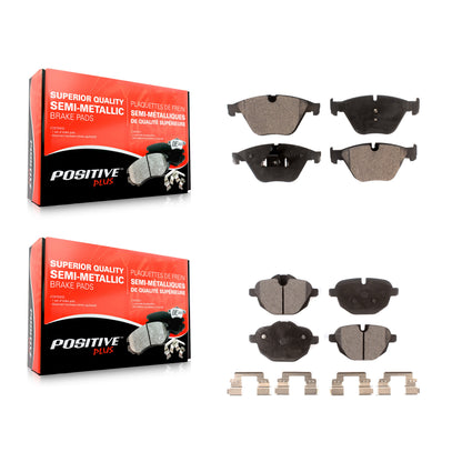 [Avant + Arrière] Kit de plaquette (semi-métallique) de frein pour BMW 535i xDrive 528i 535d ActiveHybrid 5 KPF-100202