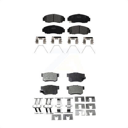 [Avant + Arrière] Kit de plaquette (semi-métallique) de frein pour 2015 Honda Civic Natural Gas KPF-100204 par Positive Plus