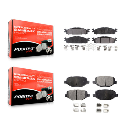 [Avant + Arrière] Kit de plaquette (semi-métallique) de frein pour Ford Explorer Taurus Flex Lincoln MKT MKS KPF-100205