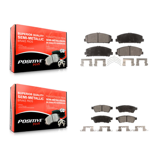 [Avant + Arrière] Kit de plaquette (semi-métallique) de frein pour Suzuki Equator KPF-100207
