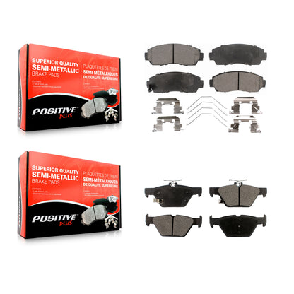 [Avant + Arrière] Kit de plaquette (semi-métallique) de frein pour 2016-2019 Subaru Legacy 2.5L KPF-100212