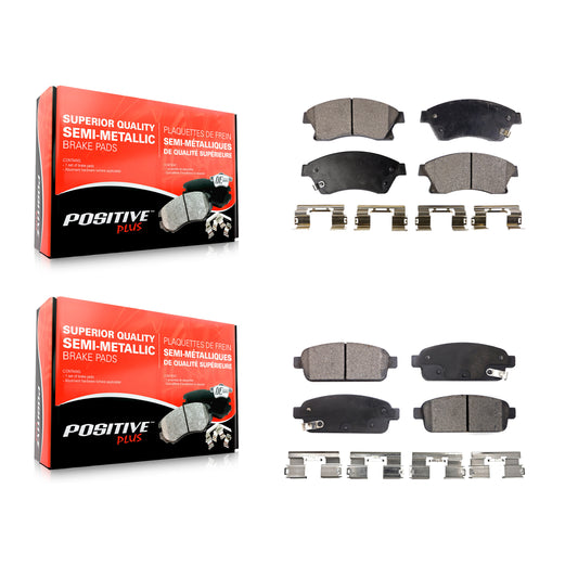[Avant + Arrière] Kit de plaquette (semi-métallique) de frein pour Chevrolet Cruze Buick Sonic Encore Trax Verano Limited Volt Orlando KPF-100214