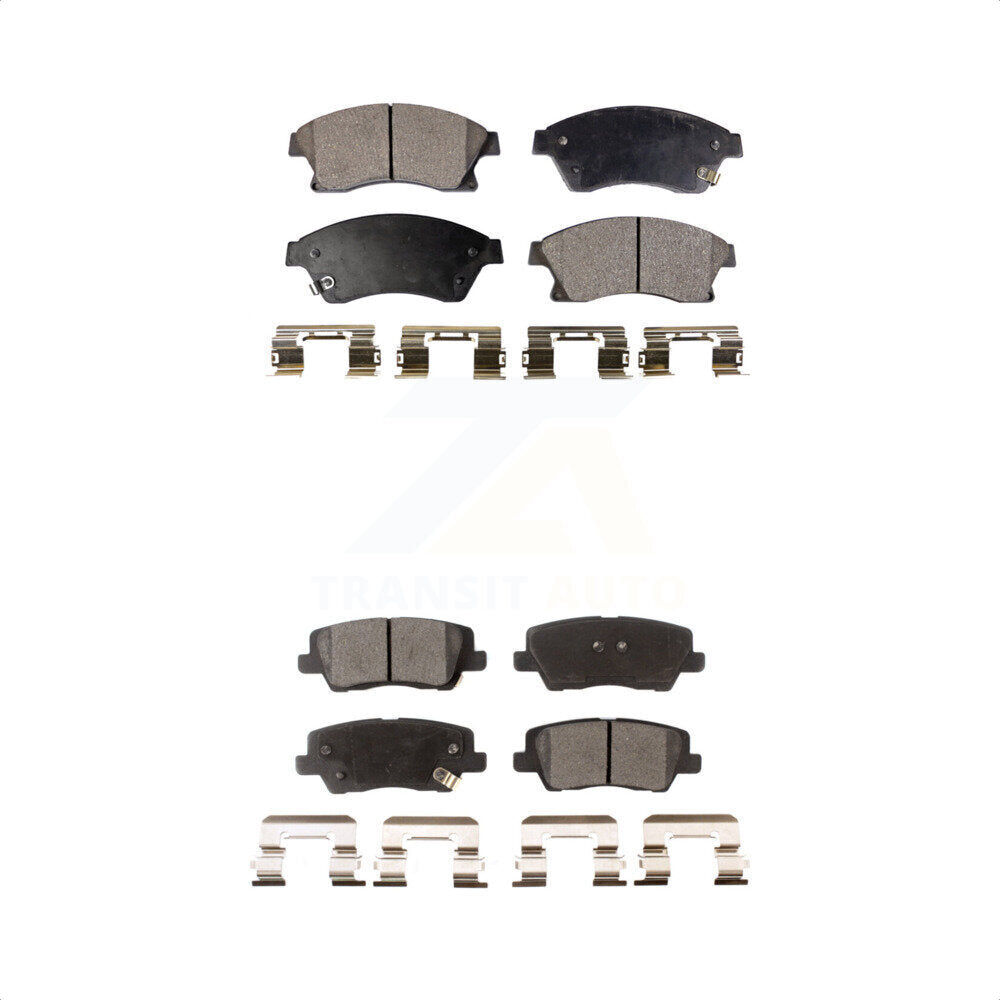 [Avant + Arrière] Kit de plaquette (semi-métallique) de frein pour 2013-2015 Cadillac ATS avec 300mm Diameter Rotor KPF-100215 par Positive Plus