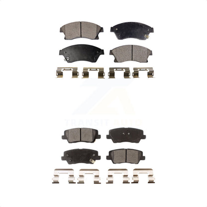 [Avant + Arrière] Kit de plaquette (semi-métallique) de frein pour 2013-2015 Cadillac ATS avec 300mm Diameter Rotor KPF-100215 par Positive Plus