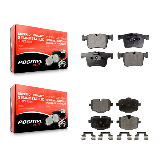 [Avant + Arrière] Kit de plaquette (semi-métallique) de frein pour 2012 BMW X3 From 10 11 KPF-100223