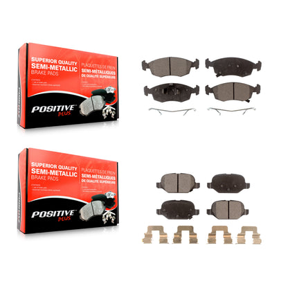[Avant + Arrière] Kit de plaquette (semi-métallique) de frein pour Fiat 500 KPF-100228