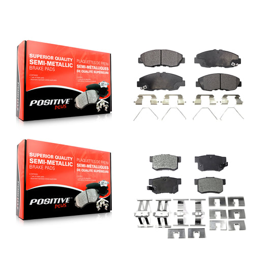 [Avant + Arrière] Kit de plaquette (semi-métallique) de frein pour Honda Civic KPF-100229