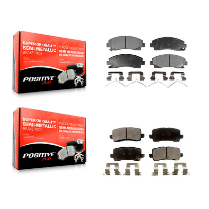 [Avant + Arrière] Kit de plaquette (semi-métallique) de frein pour 2015-2020 Acura TLX KPF-100231