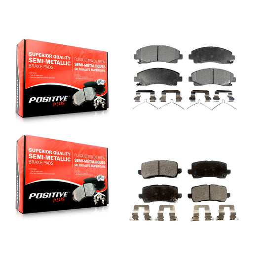 [Avant + Arrière] Kit de plaquette (semi-métallique) de frein pour 2015-2020 Acura TLX KPF-100231