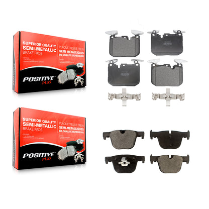 [Avant + Arrière] Kit de plaquette (semi-métallique) de frein pour BMW 335i 340i 440i xDrive Gran Coupe 435i ActiveHybrid 3 GT KPF-100234