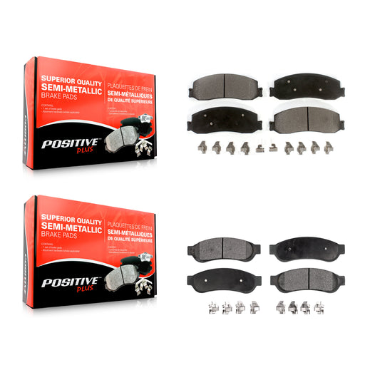 [Avant + Arrière] Kit de plaquette (semi-métallique) de frein pour Ford F-250 Super Duty F-350 KPF-100246