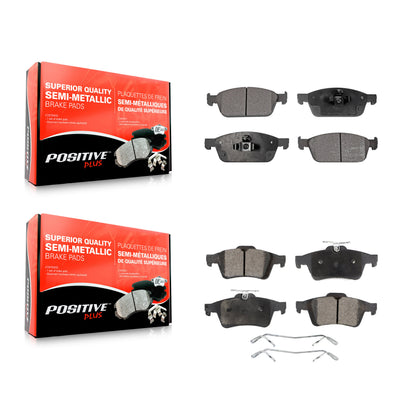 [Avant + Arrière] Kit de plaquette (semi-métallique) de frein pour Ford Escape Transit Connect KPF-100247