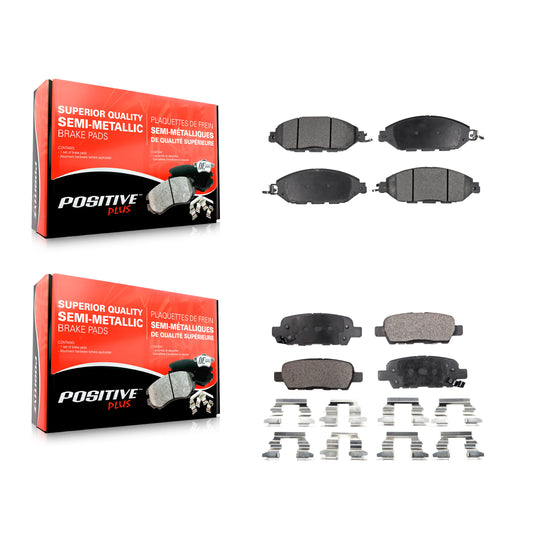 [Avant + Arrière] Kit de plaquette (semi-métallique) de frein pour Nissan Pathfinder Murano INFINITI QX60 JX35 KPF-100249