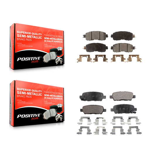 [Avant + Arrière] Kit de plaquette (semi-métallique) de frein pour Nissan Altima LEAF KPF-100250
