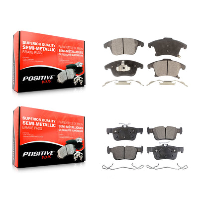 [Avant + Arrière] Kit de plaquette (semi-métallique) de frein pour Ford Fusion Lincoln MKZ Police Responder Hybrid SSV Plug-In KPF-100251