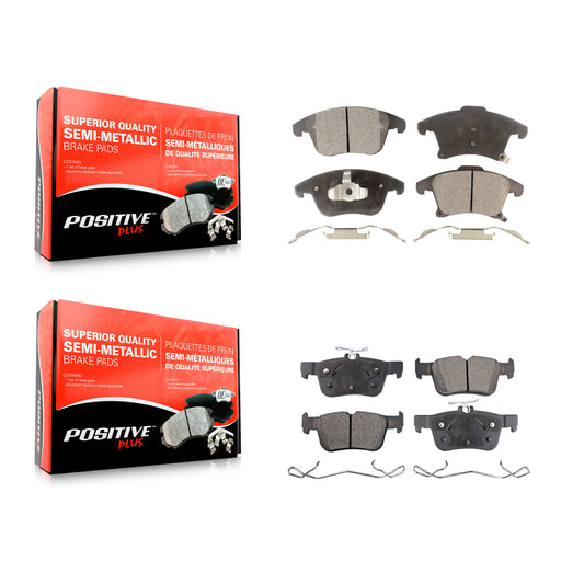 [Avant + Arrière] Kit de plaquette (semi-métallique) de frein pour Ford Fusion Lincoln MKZ Police Responder Hybrid SSV Plug-In KPF-100251