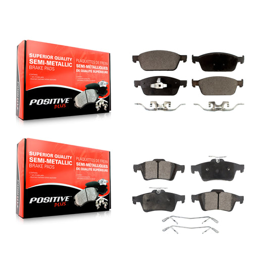 [Avant + Arrière] Kit de plaquette (semi-métallique) de frein pour 2013-2018 Ford Focus ST KPF-100254