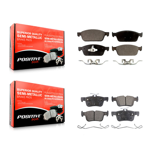 [Avant + Arrière] Kit de plaquette (semi-métallique) de frein pour Lincoln MKC KPF-100255