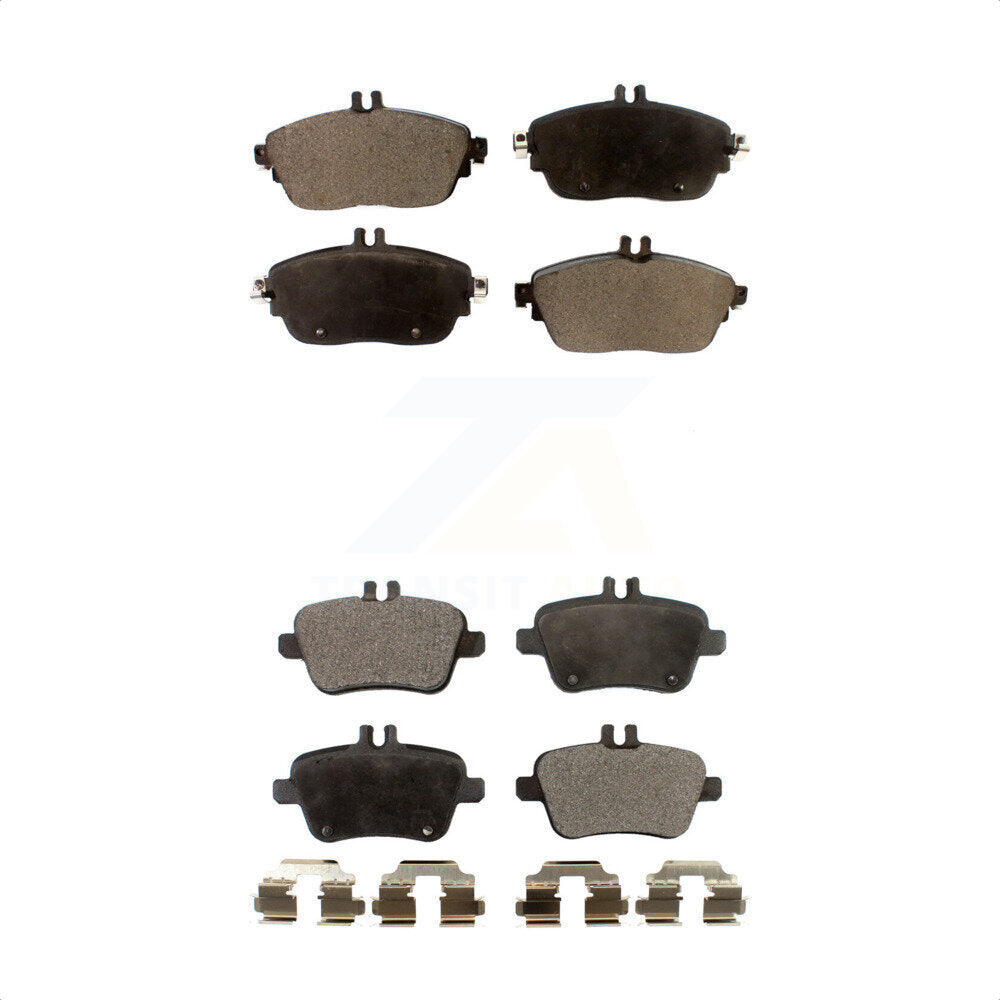 [Avant + Arrière] Kit de plaquette (semi-métallique) de frein pour Mercedes-Benz GLA250 CLA250 INFINITI QX30 B Electric Drive B250e B250 KPF-100257 par Positive Plus