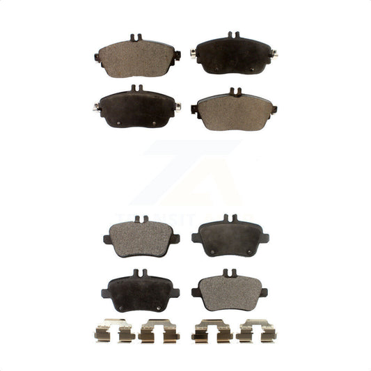 [Avant + Arrière] Kit de plaquette (semi-métallique) de frein pour Mercedes-Benz GLA250 CLA250 INFINITI QX30 B Electric Drive B250e B250 KPF-100257 par Positive Plus