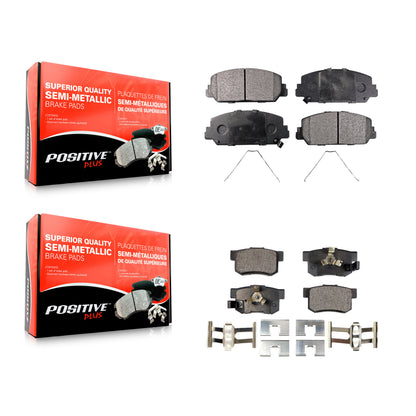 [Avant + Arrière] Kit de plaquette (semi-métallique) de frein pour 2013-2018 Acura RDX KPF-100258