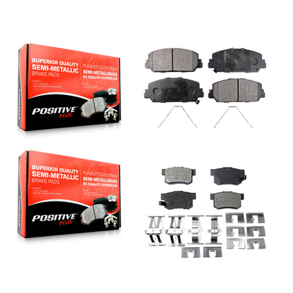 [Avant + Arrière] Kit de plaquette (semi-métallique) de frein pour 2016-2022 Acura ILX KPF-100261