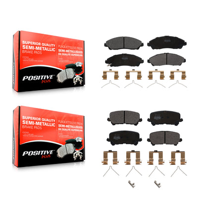 [Avant + Arrière] Kit de plaquette (semi-métallique) de frein pour Honda Pilot Acura MDX Ridgeline KPF-100266