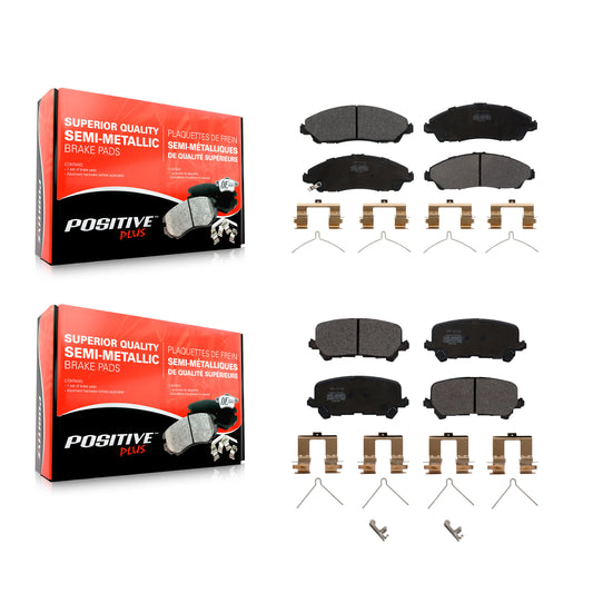 [Avant + Arrière] Kit de plaquette (semi-métallique) de frein pour Honda Pilot Acura MDX Ridgeline KPF-100266