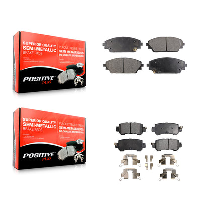 [Avant + Arrière] Kit de plaquette (semi-métallique) de frein pour 2016-2018 Mazda CX-3 KPF-100267