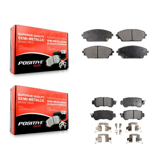 [Avant + Arrière] Kit de plaquette (semi-métallique) de frein pour 2016-2018 Mazda CX-3 KPF-100267