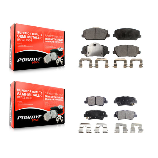 [Avant + Arrière] Kit de plaquette (semi-métallique) de frein pour Kia Forte Forte5 Koup KPF-100269