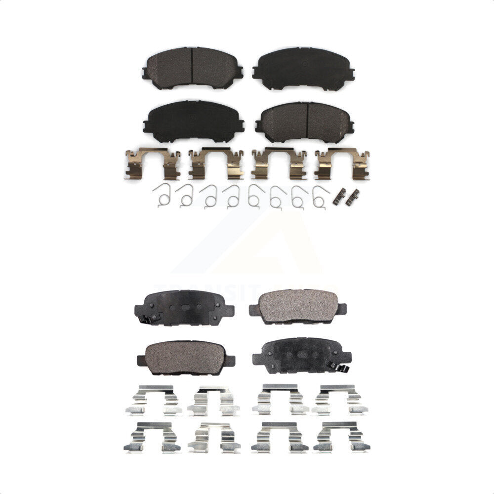 [Avant + Arrière] Kit de plaquette (semi-métallique) de frein pour Nissan Rogue Sport Qashqai KPF-100271 par Positive Plus