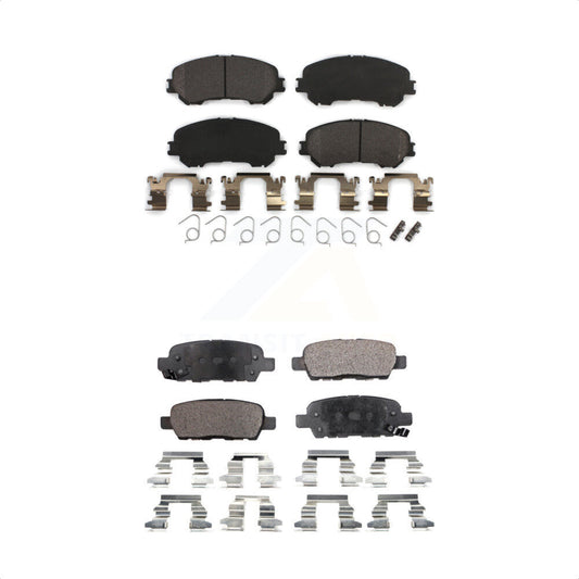 [Avant + Arrière] Kit de plaquette (semi-métallique) de frein pour Nissan Rogue Sport Qashqai KPF-100271 par Positive Plus