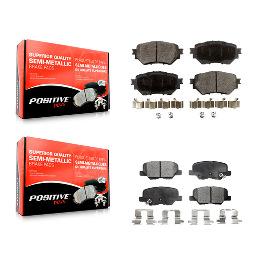 [Avant + Arrière] Kit de plaquette (semi-métallique) de frein pour Mazda 3 Sport KPF-100272
