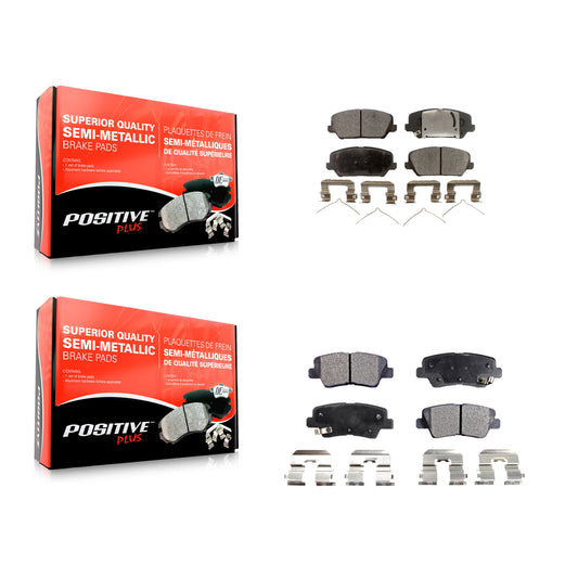 [Avant + Arrière] Kit de plaquette (semi-métallique) de frein pour Kia Forte Forte5 SX KPF-100279
