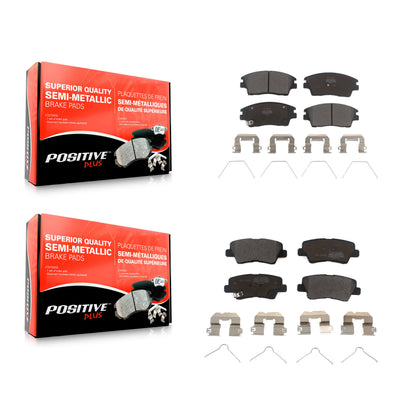 [Avant + Arrière] Kit de plaquette (semi-métallique) de frein pour 2017-2020 Hyundai Elantra 1.6L KPF-100283