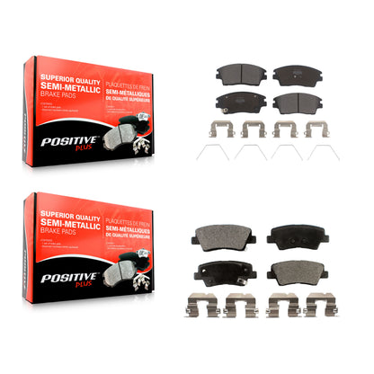 [Avant + Arrière] Kit de plaquette (semi-métallique) de frein pour Hyundai Tucson Kia Sportage KPF-100284