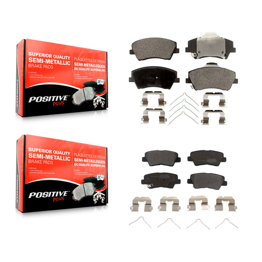 [Avant + Arrière] Kit de plaquette (semi-métallique) de frein pour Hyundai Elantra Kia Niro Ioniq KPF-100289