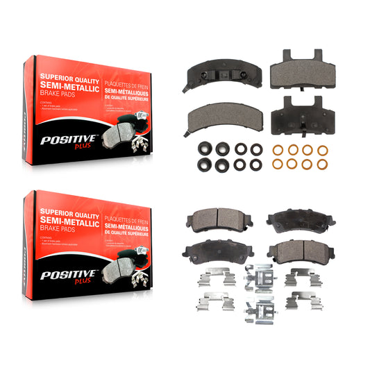 [Avant + Arrière] Kit de plaquette (semi-métallique) de frein pour GMC Yukon Cadillac 60 Special KPF-100295