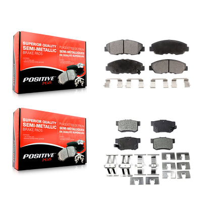 [Avant + Arrière] Kit de plaquette (semi-métallique) de frein pour Honda Accord Acura CL KPF-100301