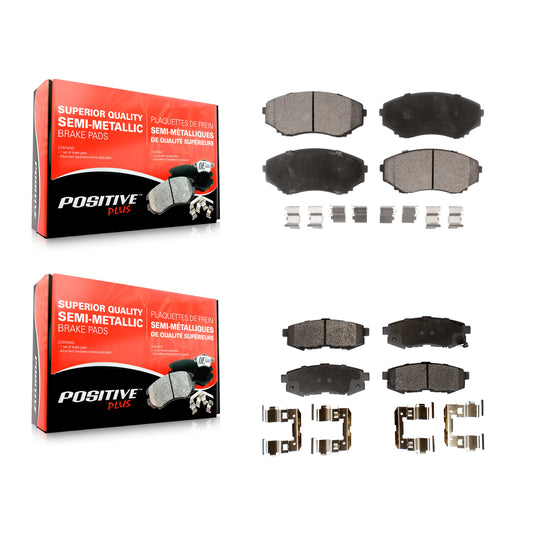[Avant + Arrière] Kit de plaquette (semi-métallique) de frein pour 2004-2006 Mazda MPV KPF-100311