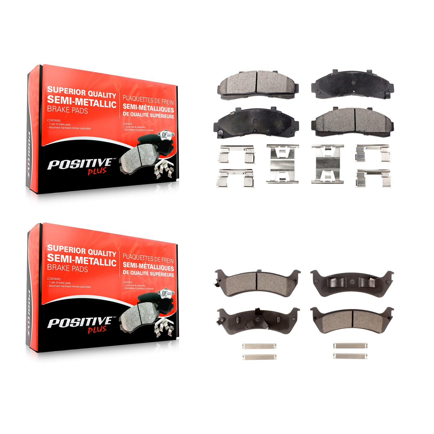 [Avant + Arrière] Kit de plaquette (semi-métallique) de frein pour Ford Ranger Explorer Mercury Mountaineer KPF-100317