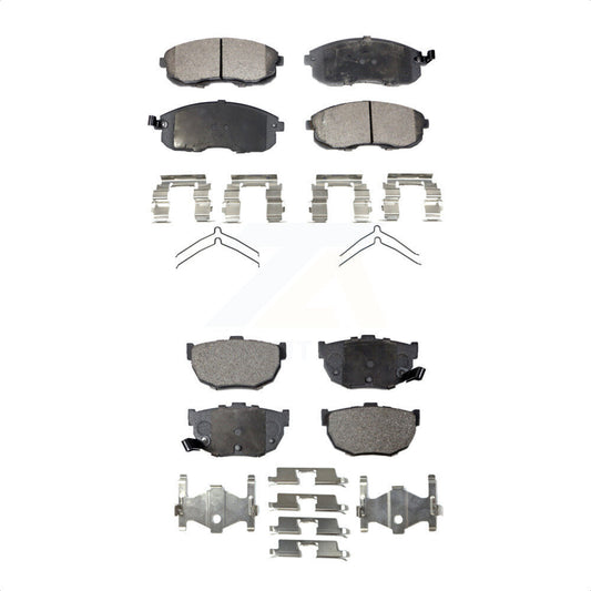 [Avant + Arrière] Kit de plaquette (semi-métallique) de frein pour 1989-1990 Nissan Maxima Disc rear brakes KPF-100318 par Positive Plus