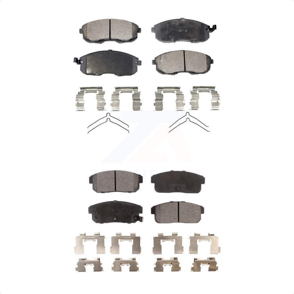 [Avant + Arrière] Kit de plaquette (semi-métallique) de frein pour Nissan Sentra Infiniti G20 INFINITI KPF-100320 par Positive Plus